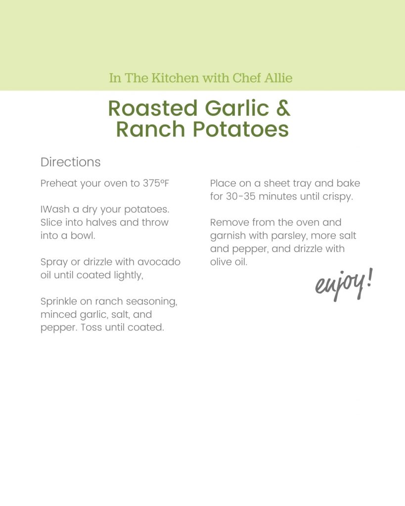 Roasted Garlic & Ranch Potatoes