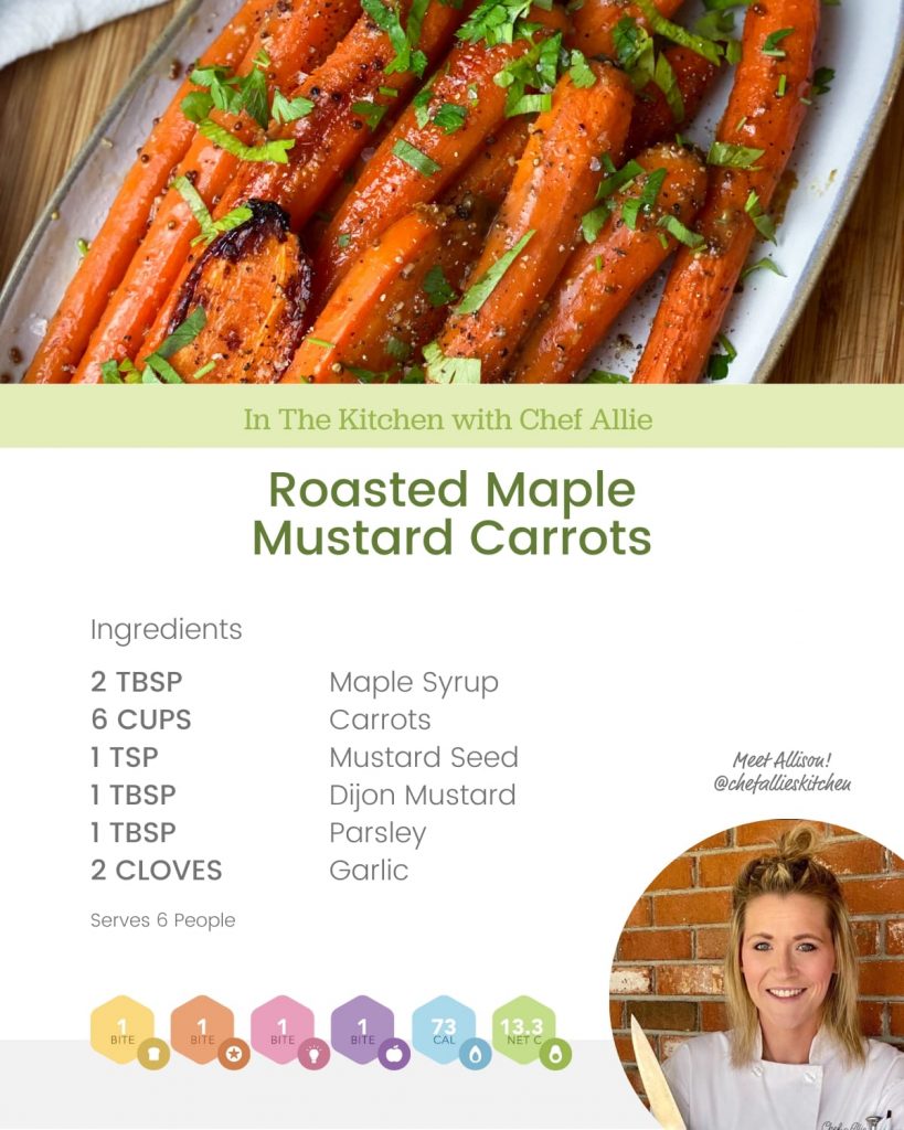 Roasted Maple Mustard Carrots