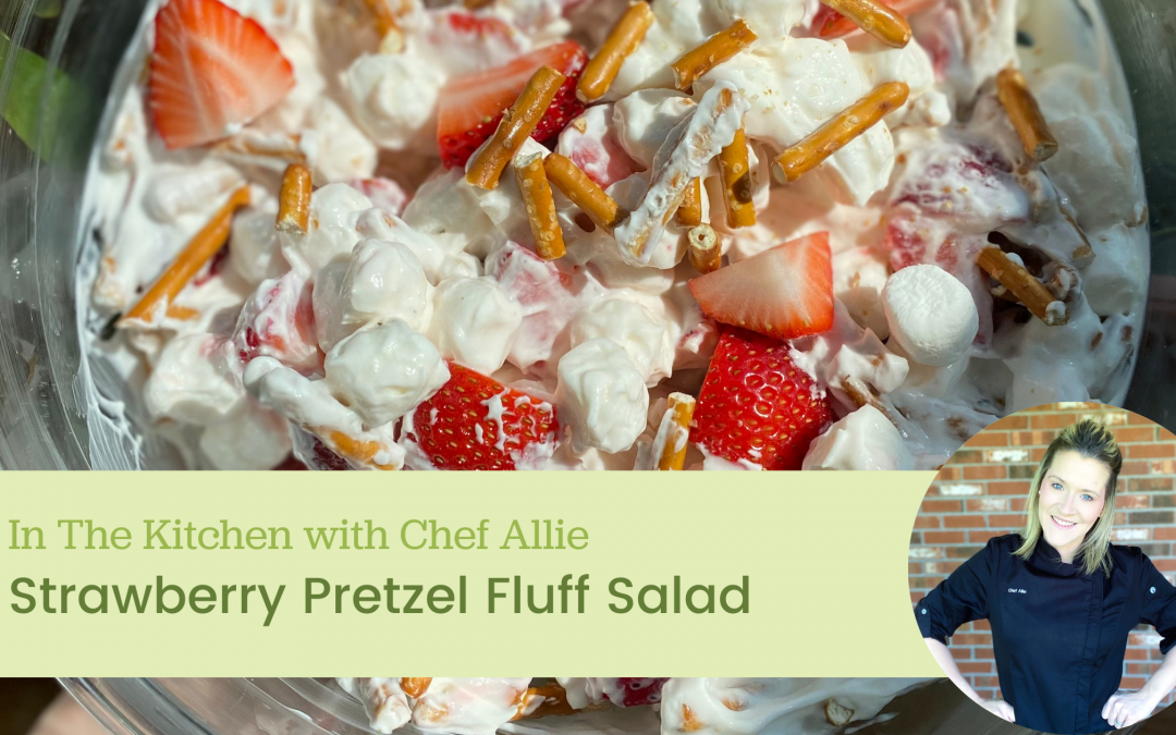 Strawberry pretzel fluff salad
