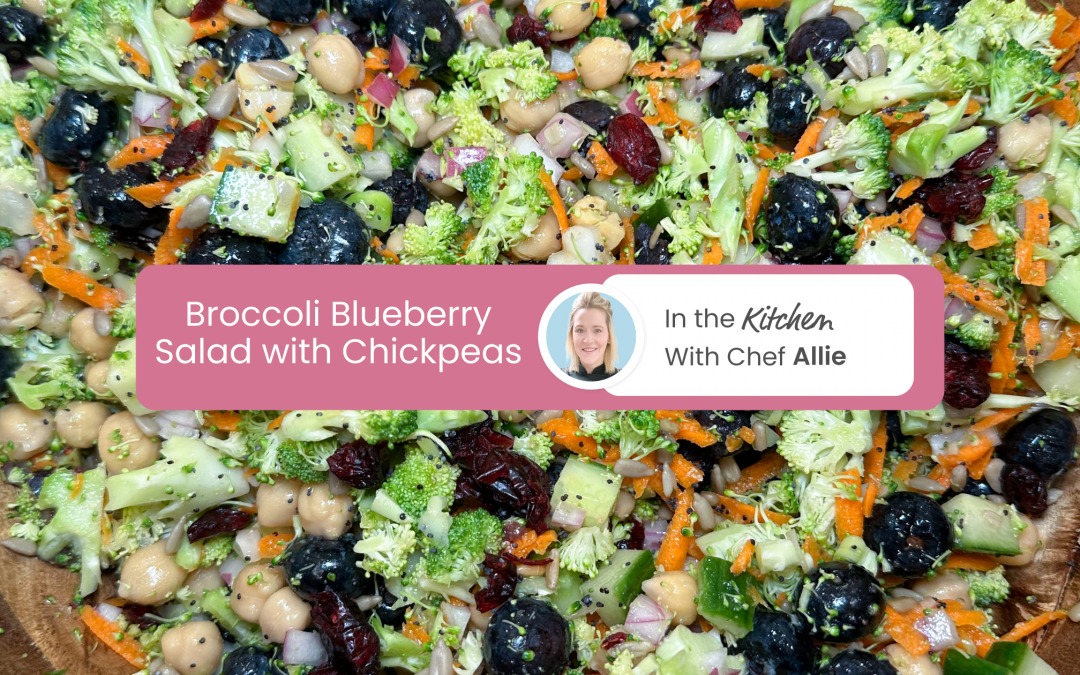 Chef Allie’s Broccoli Blueberry Salad with Chickpeas