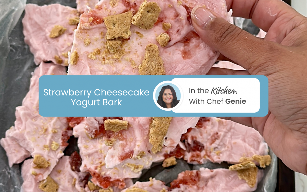 Chef Genie’s Strawberry Cheesecake Yogurt Bark