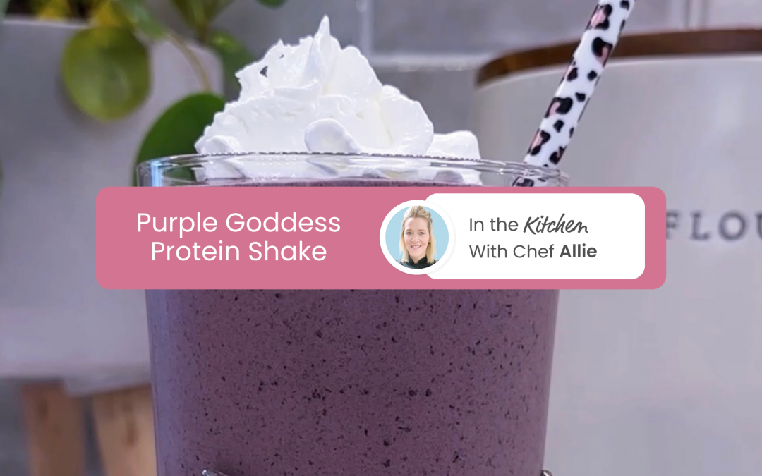 Chef Allie’s Purple Goddess Protein Shake