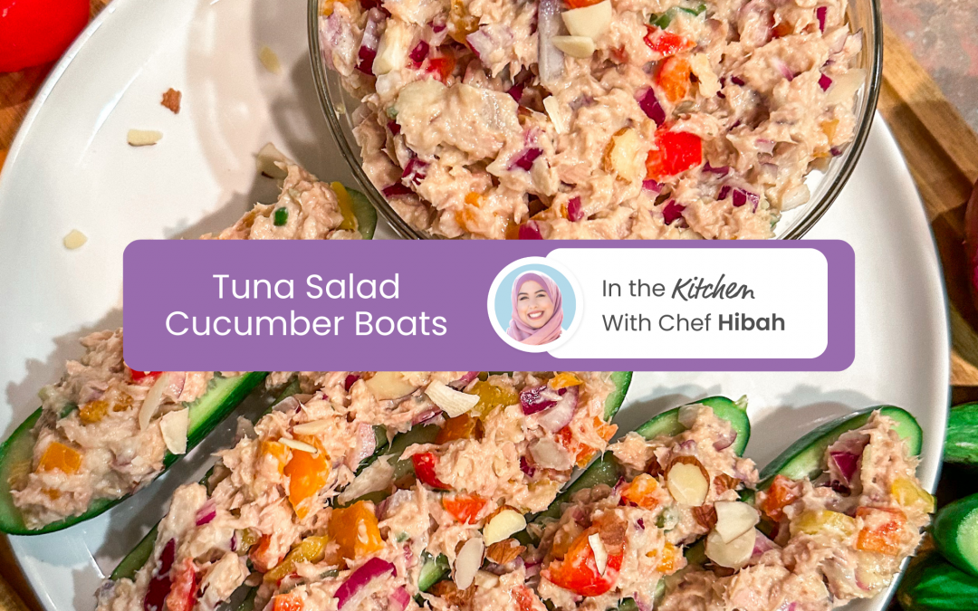 Chef Hibah’s Tuna Salad Cucumber Boats
